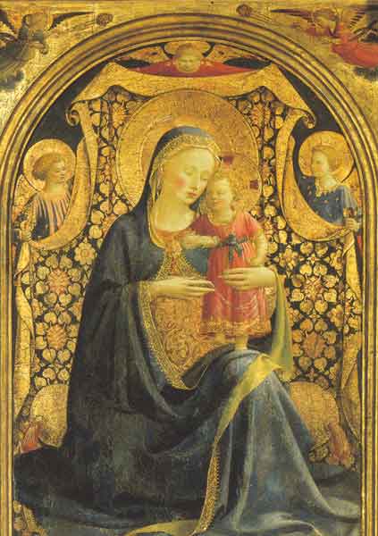 Kunst-Postkarte - Madonna mit Kind