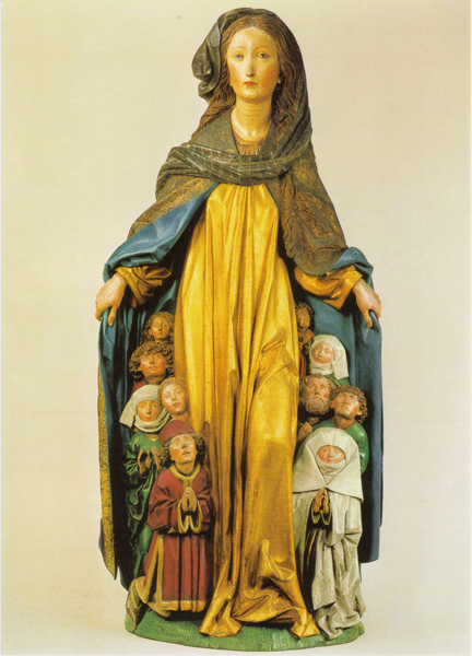 Kunst-Postkarte - Schutzmantelmadonna