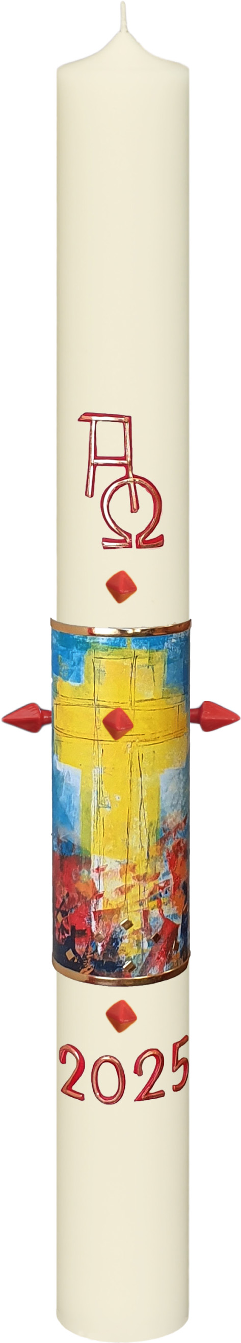 Osterkerze - Das Kreuz im Licht der Auferstehung