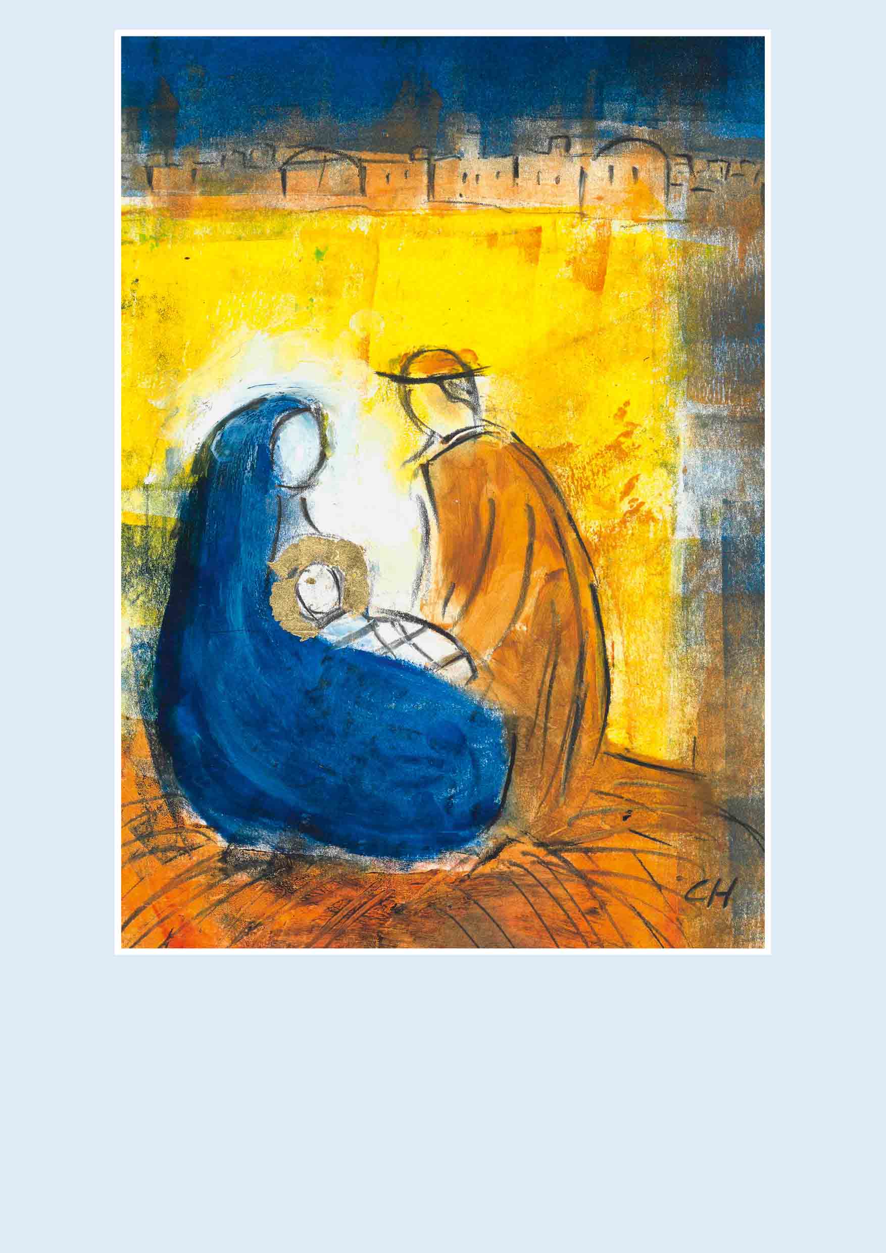 Pfarrbriefmantel - Hell wird es, wo Gott geboren