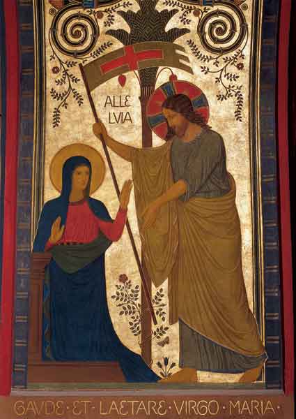 Klappkarte - Der Auferstandene erscheint seiner Mutter