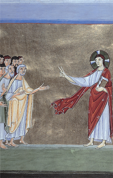 Jesus spricht zu den Jüngern