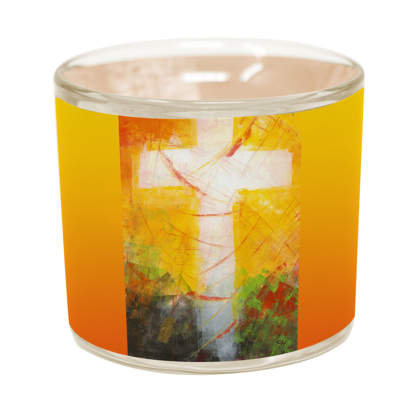 Glaslicht - "Lebenshell erstrahlt das Kreuz"