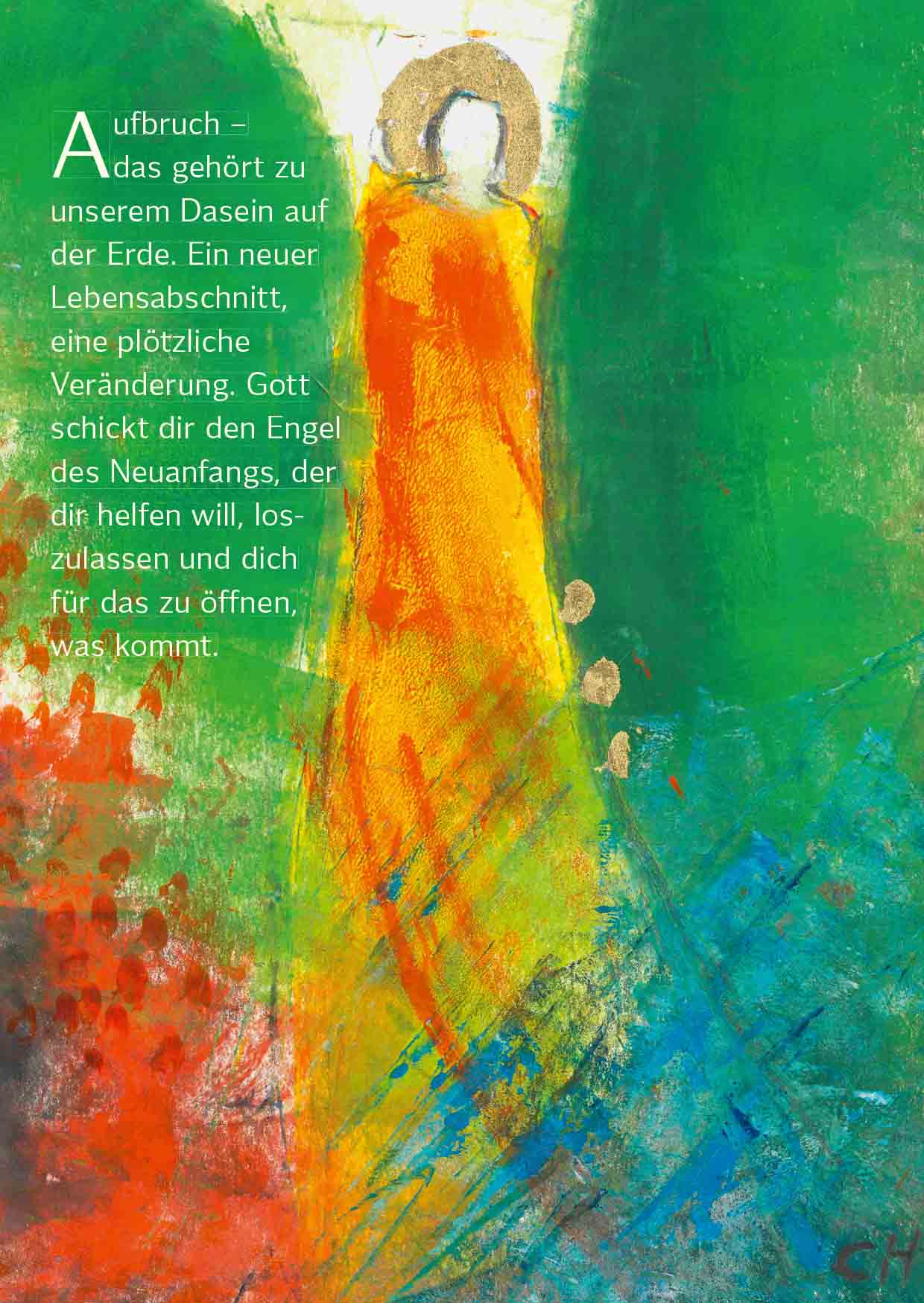 Kunst-Postkarte - Engel des Neuanfangs