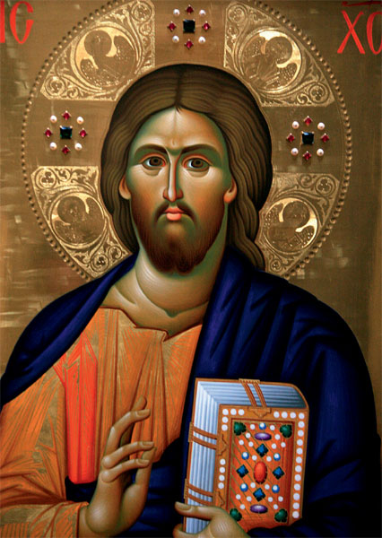 Kunst-Postkarte - Christus als Pantokrator