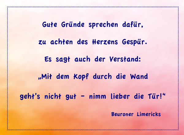 Magnet, Limerick "Gute Gründe"