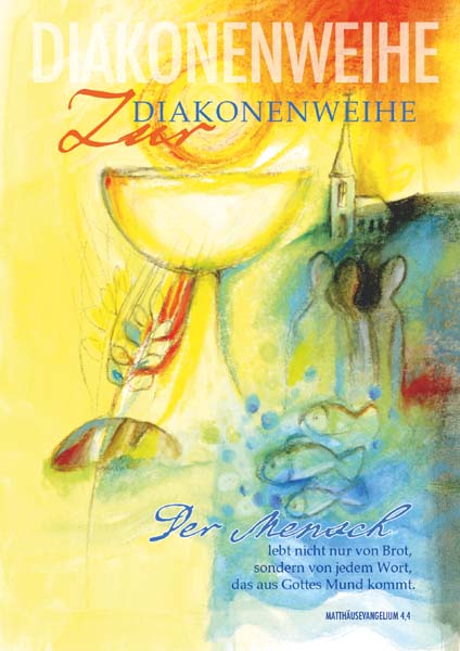 Klappkarte - Im Dienst für Gott und Mensch