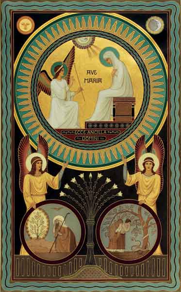 Kunst-Postkarte - Verkündigung des Herrn