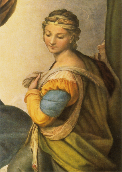 Kunst-Postkarte - Hl. Barbara