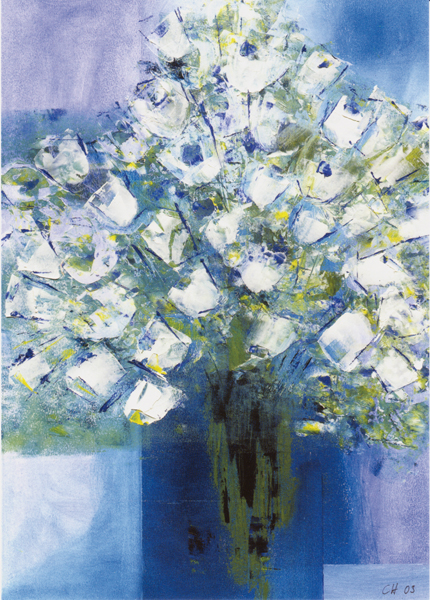 Kunst-Postkarte - Blumenstillleben