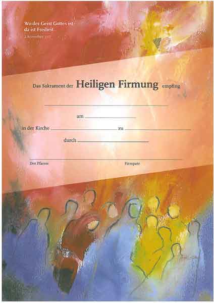 Urkunde zur Firmung