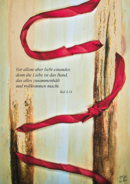 Klappkarte - In Liebe verbunden