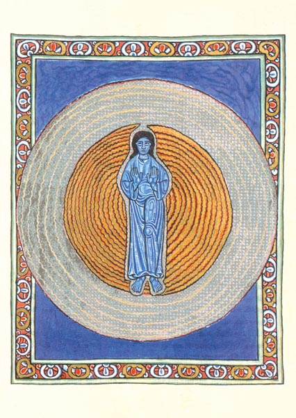 Kunst-Postkarte - Die wahre Dreiheit in der wahren Einheit