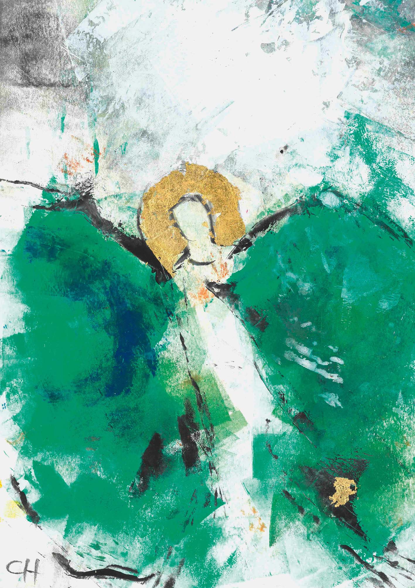 Kunst-Klappkarte - Hoffnungsengel