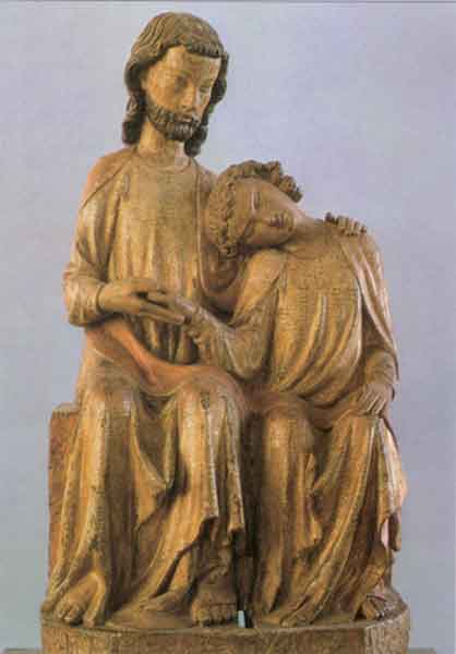 Kunst-Postkarte - Christus-Johannes-Gruppe