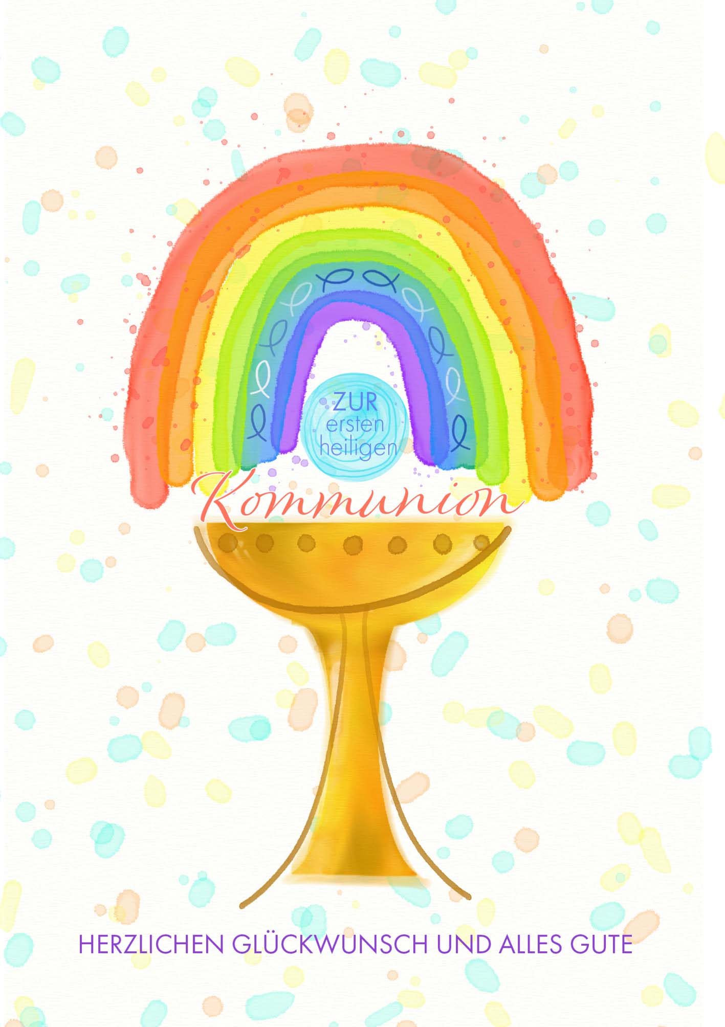 Kunst-Klappkarte - Brot des Lebens