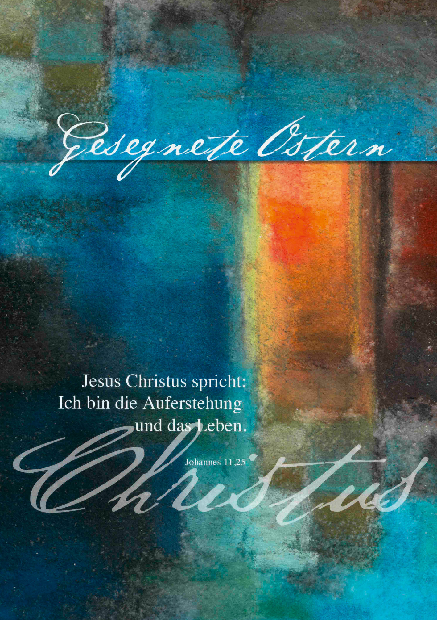 Kunst-Klappkarte - Im Dunkeln strahlt ein Licht