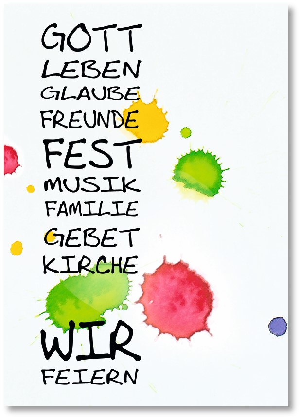 Klappkarte - Von Gott Zeugnis geben