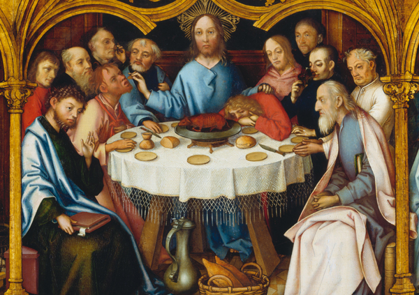 Kunst-Postkarte - Abendmahl