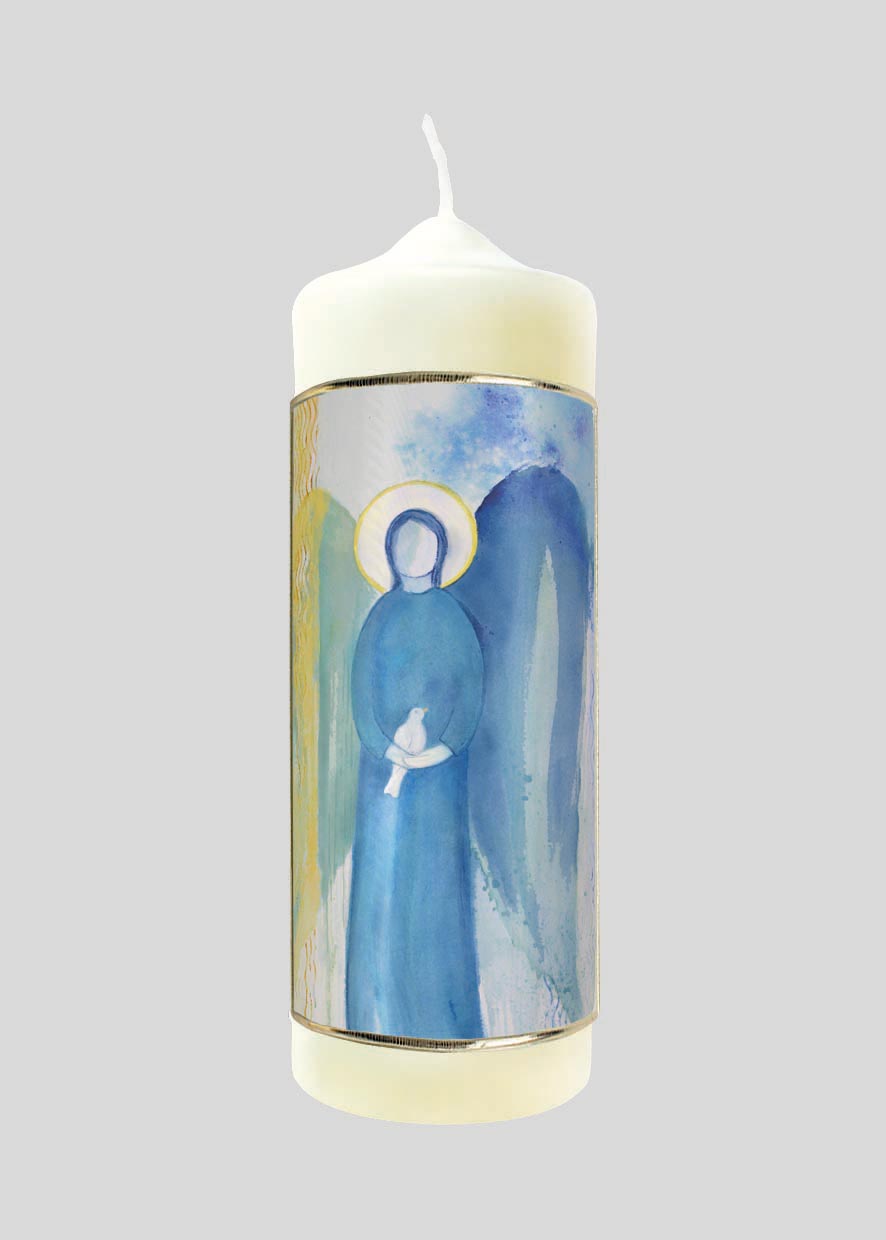 Kerze - Engel, der die Schöpfung schützt