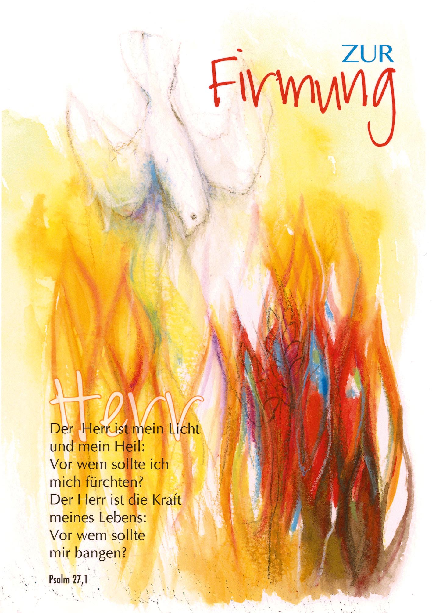 Klappkarte - Komm Heiliger Geist