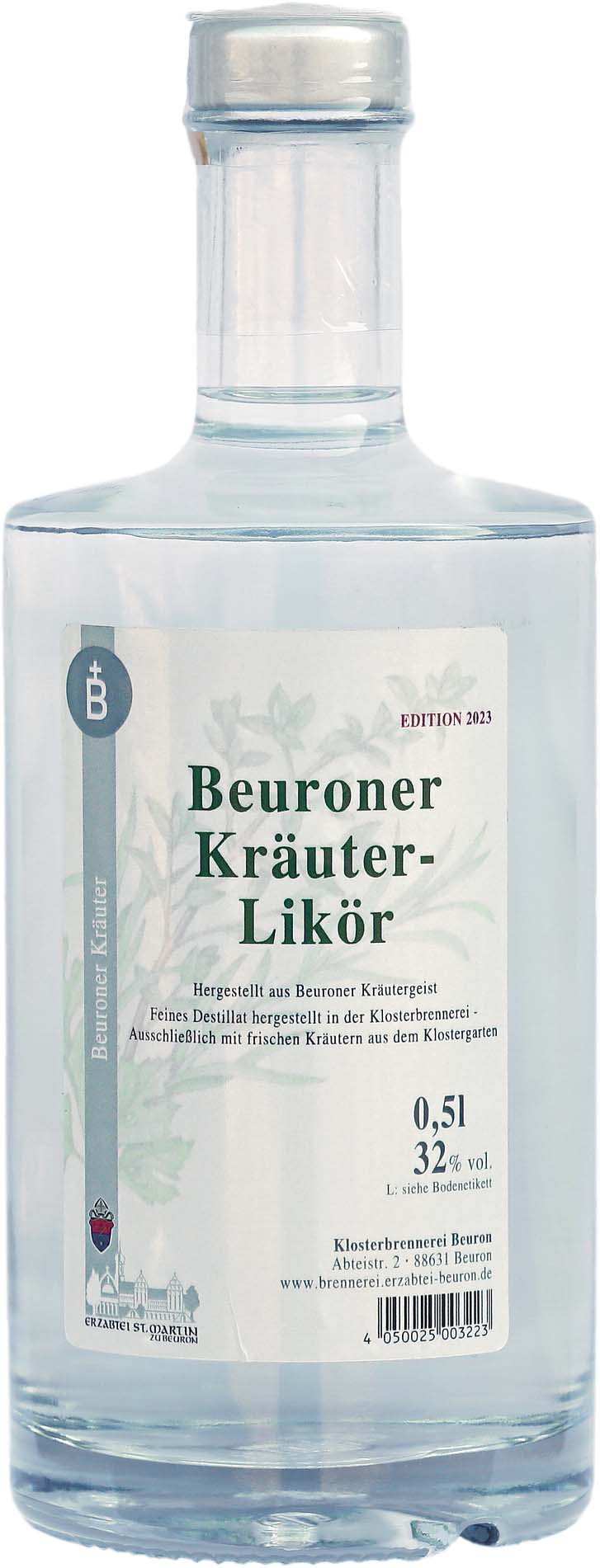 Likör: Beuroner Kräuter-Likör 0,5 ltr.