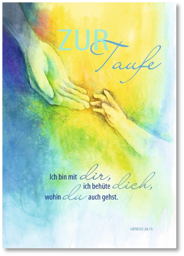 Klappkarte - Geborgen in Gottes Hand