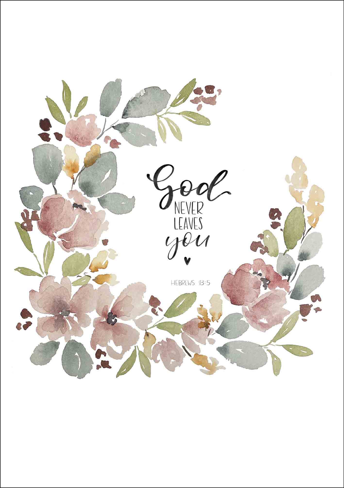 Klappkarte - Never leaves you