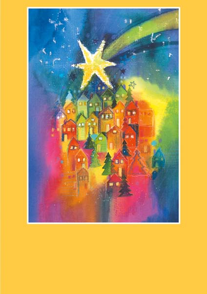 Pfarrbriefmantel - Stern über der Stadt