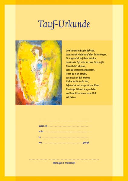 Tauf-Urkunde