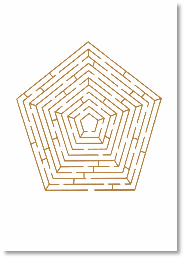 Premium-Klappkarte - Im Innern der Seele Glück