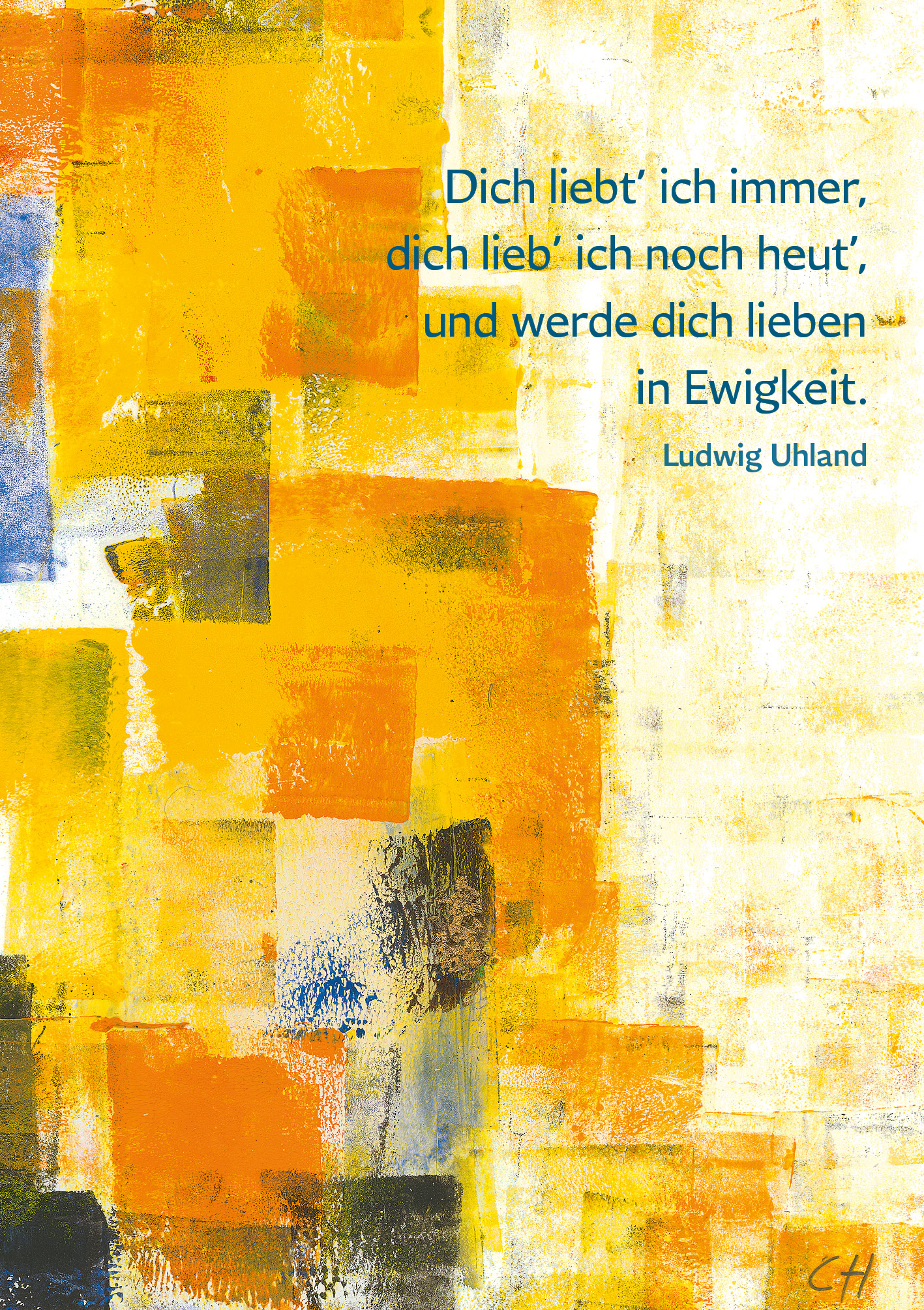 Klappkarte - Goldene Lebenswege