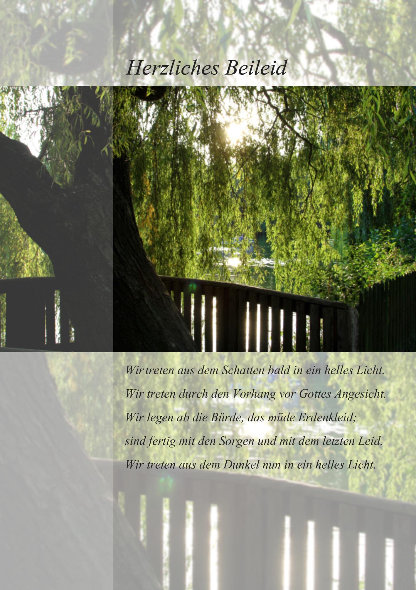 Klappkarte - Brücken zum ewigen Leben