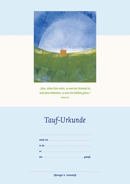 Tauf-Urkunde