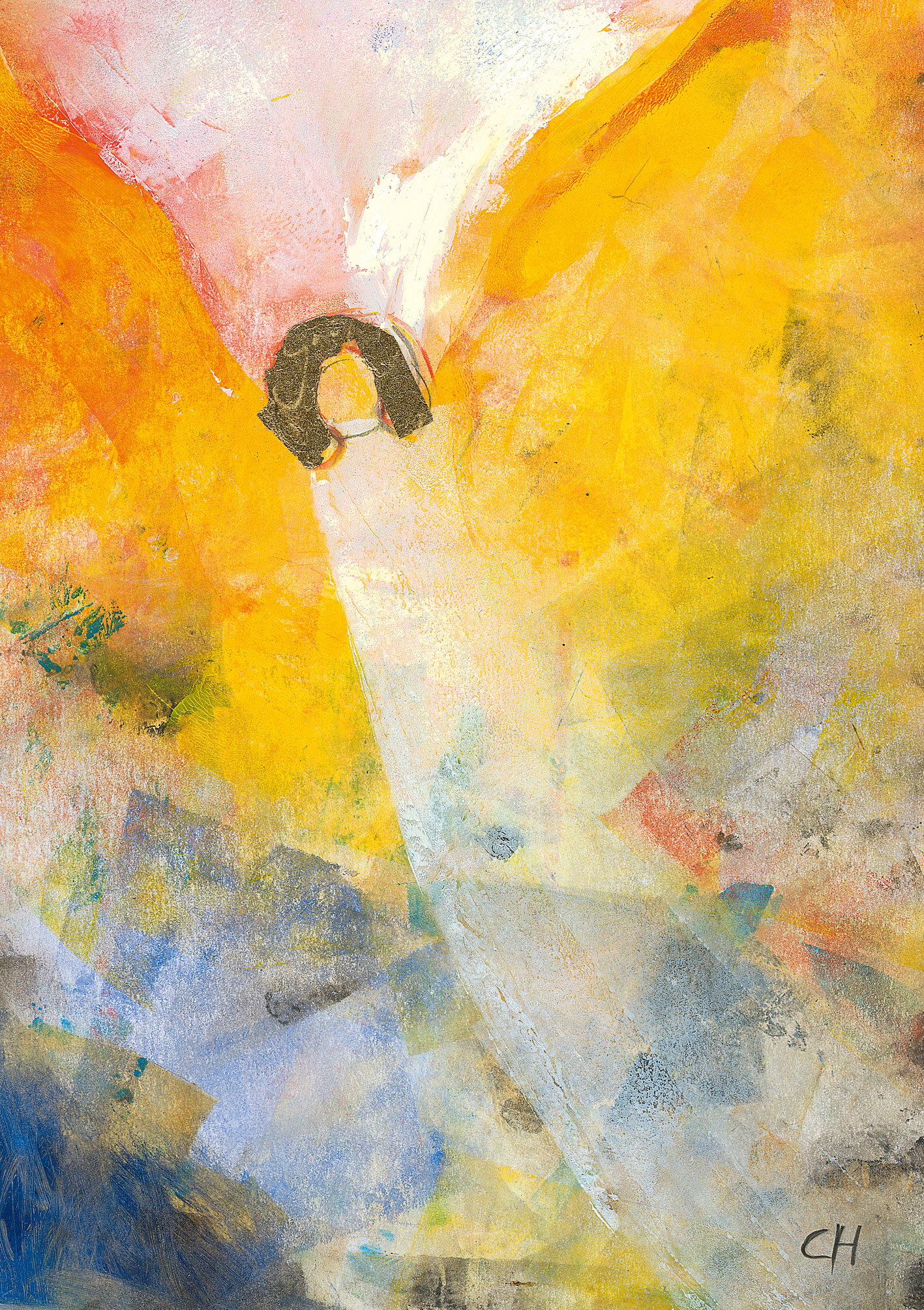 Klappkarte - Der Engel, der Nähe bringt