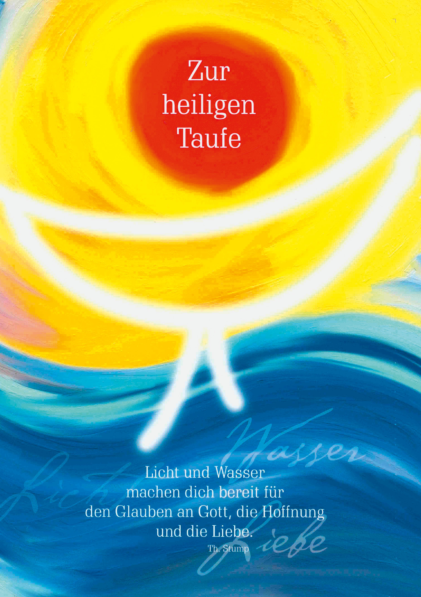 Kunst-Klappkarte - Quelle des Lebens