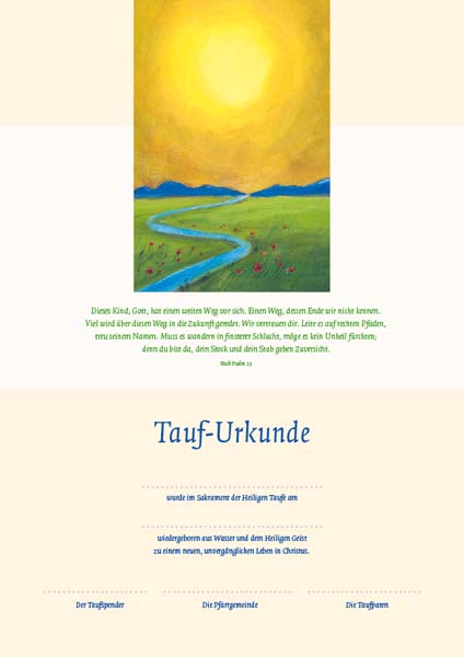 Tauf-Urkunde