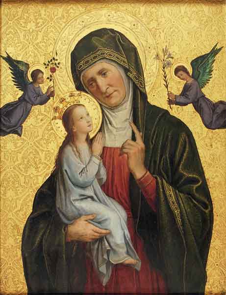 Kunst-Postkarte - Hl. Anna