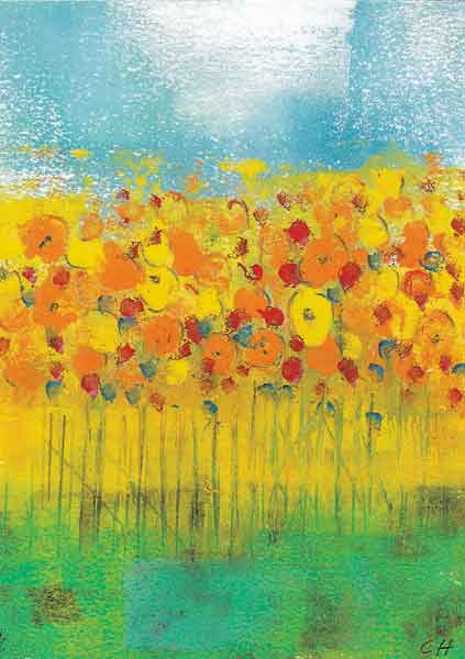 Kunst-Postkarte - Himmelswünsche