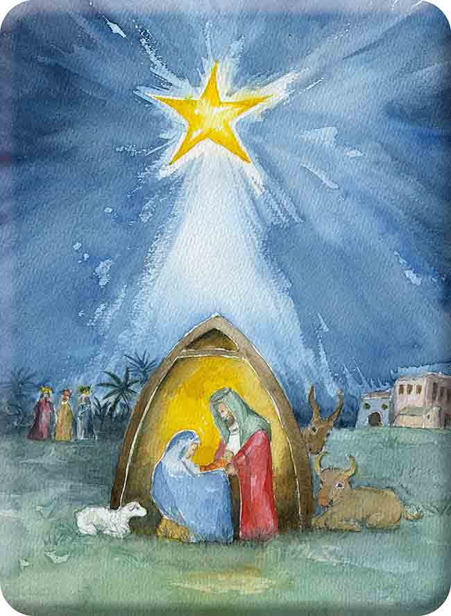 Deko-Magnet - Weihnachtsfriede