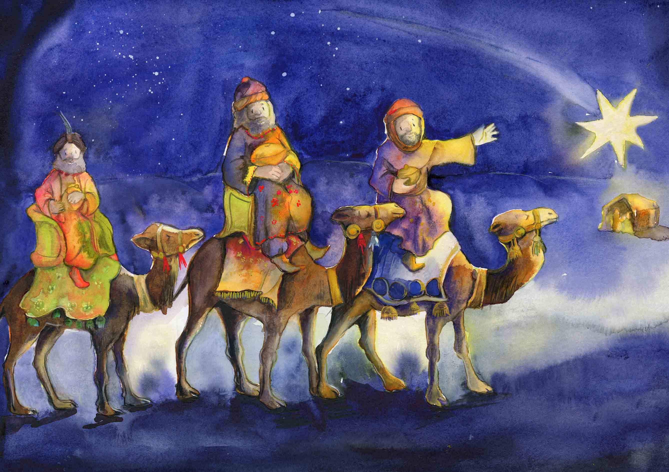 Kunst-Klappkarte - Sehnsuchtssuche. Friede