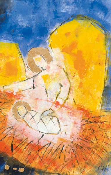 Bildchen - Glanz strahlt von der Krippe aus