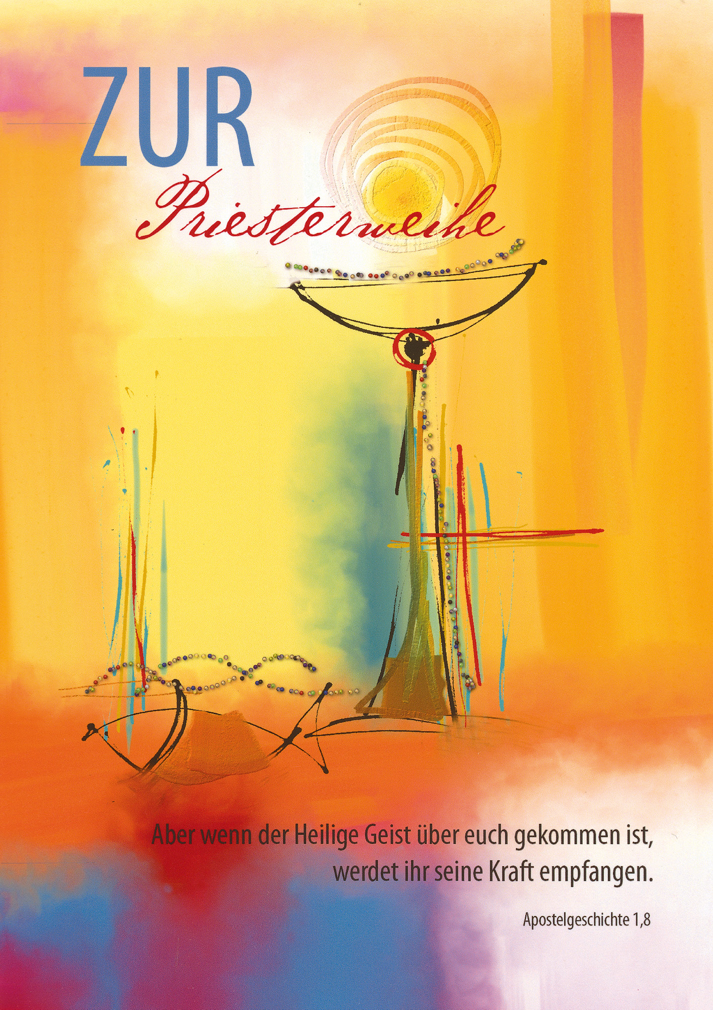 Klappkarte - Gesegnet mit der Kraft des Geistes