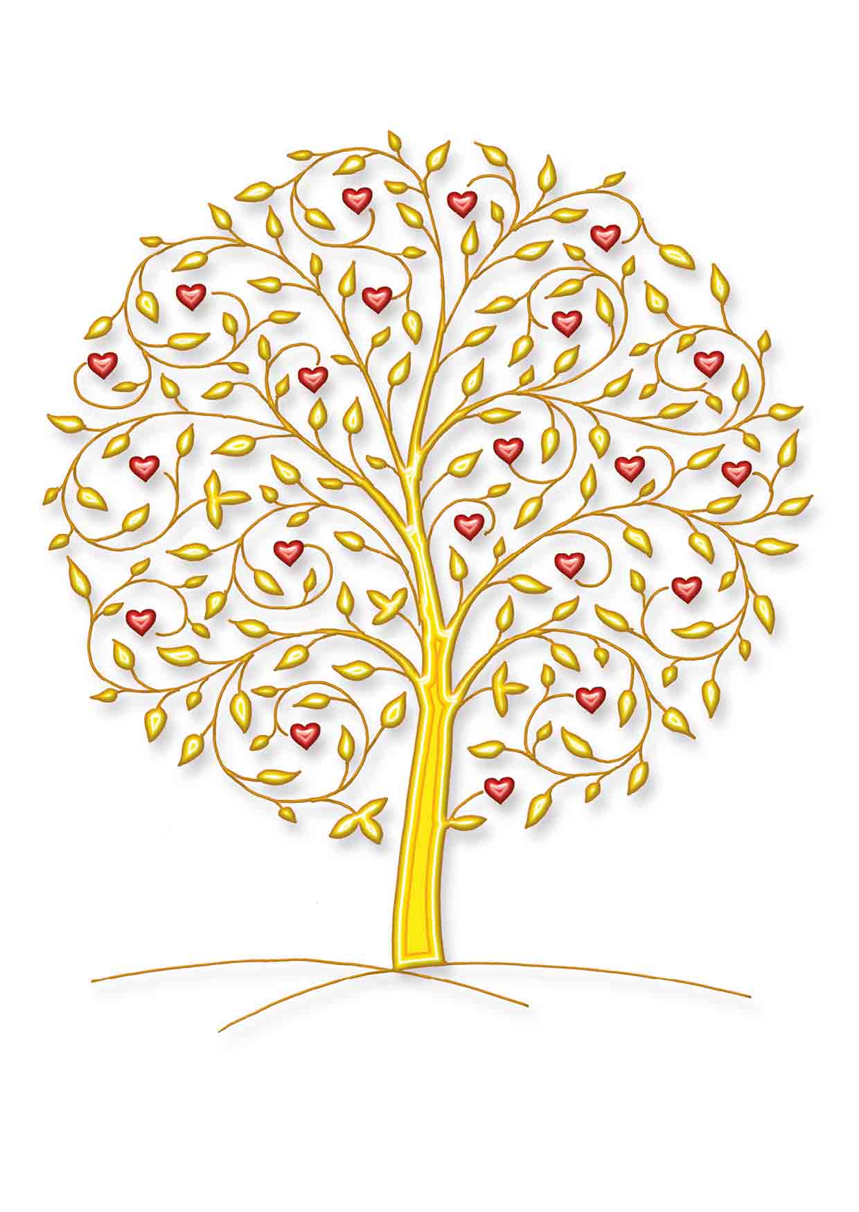 Kunst-Postkarte - Stark wie die Liebe