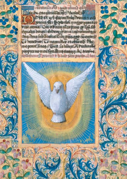 Klappkarte - Die Taube des Heiligen Geistes