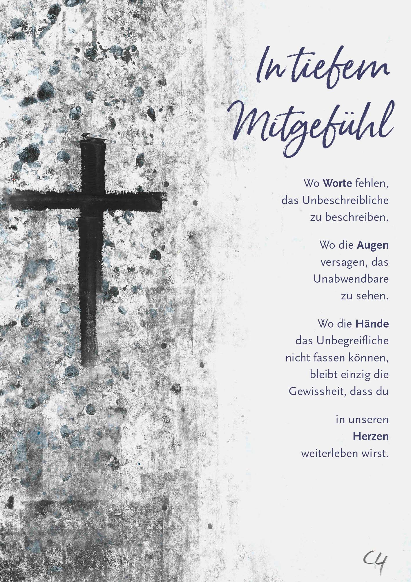 Kunst-Klappkarte - Heil des Kreuzes