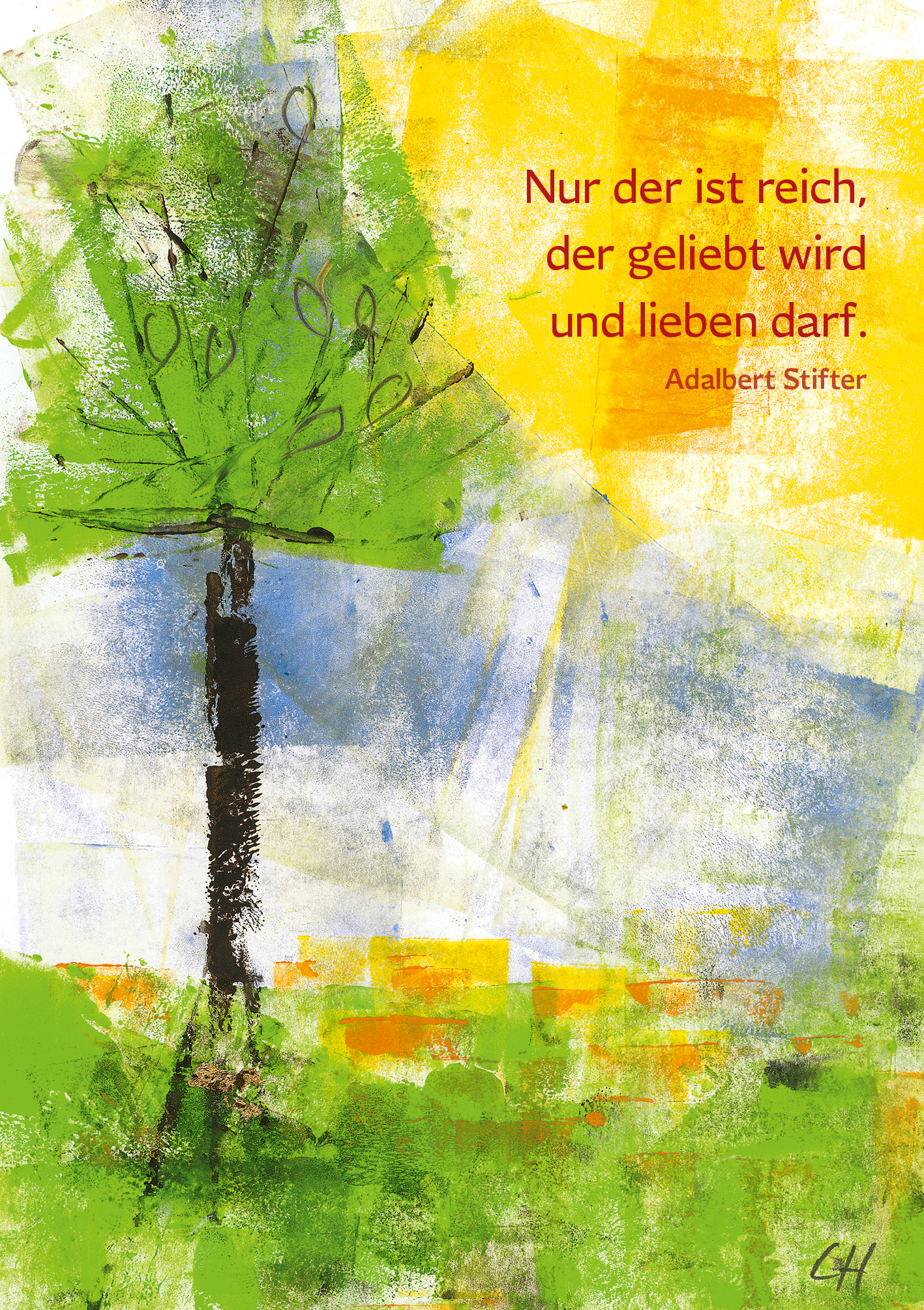 Klappkarte - Reichtum des Liebens