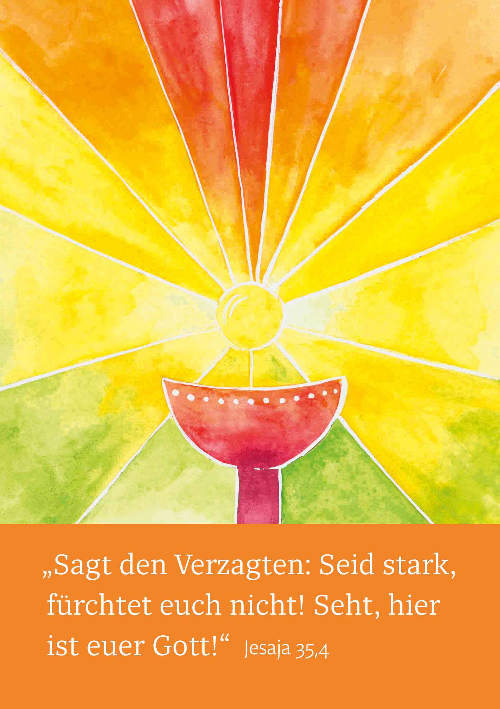 Kunst-Klappkarte - Brot, das die Hoffnung nährt