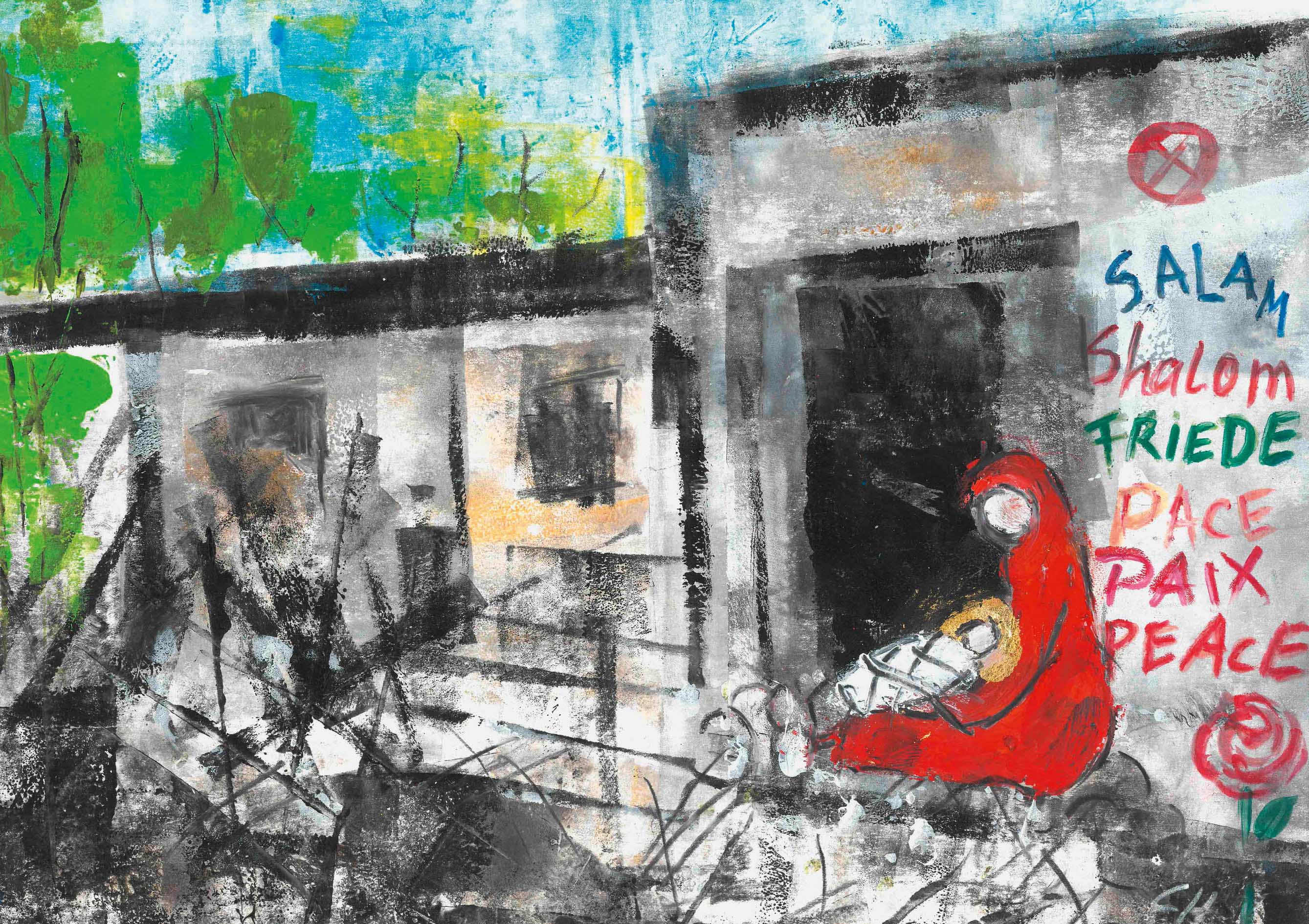 Kunst-Klappkarte - Weihnachten für Alle