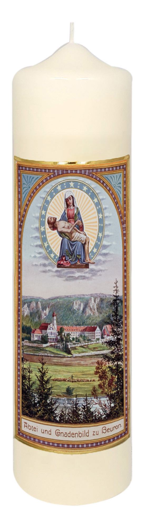 Tisch-/Altarkerze - Gnadenbild Beuron